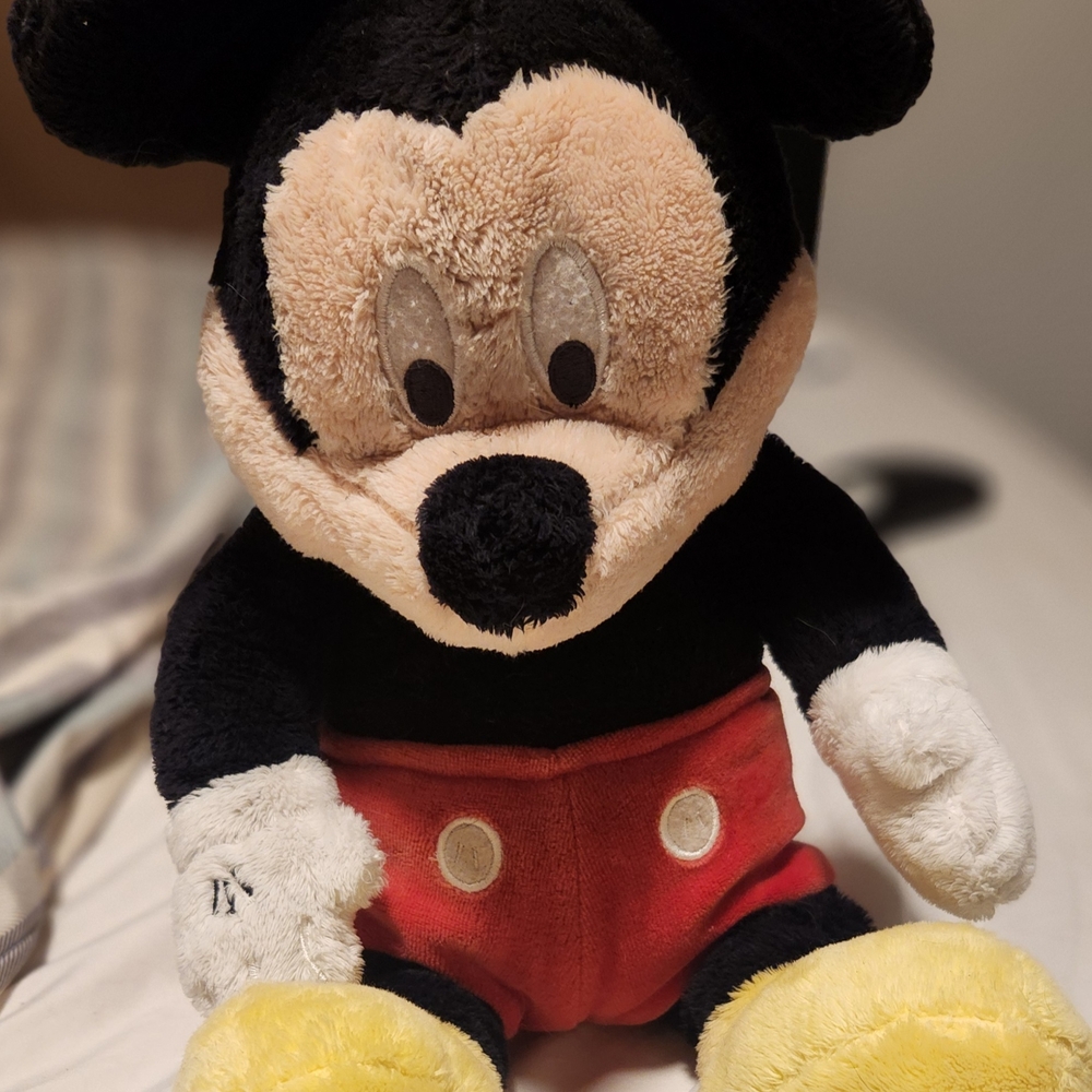 Disney Mickey Mouse Plush Toy - Red, Black, and Yellow